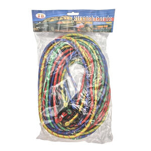 8-Piece 72" Stretch Bungee Cords Various Colors NEW
